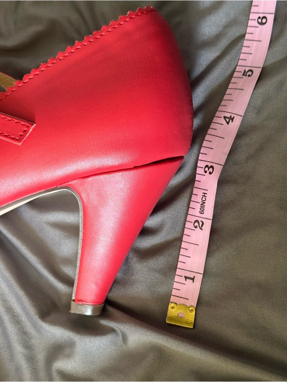 NWOB J. Adams Red “Honey” Mary Jane Heels - Picture 8 of 8